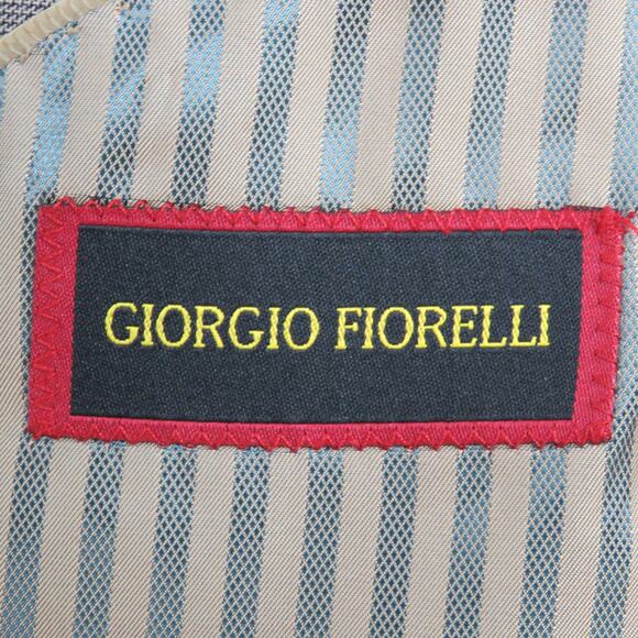 Giorgio Fiorelli Brown Plaid Blazer Jacket 44R - Picture 5 of 10